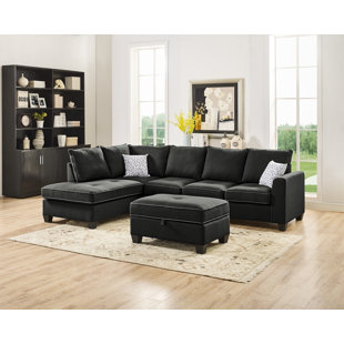 Whitehaven Reversible Sectional with Ottoman by Ebern Designs