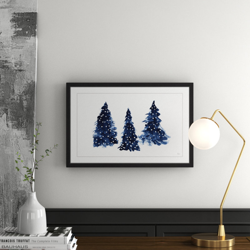 Mercury Row Trois Arbres Picture Frame Print On Paper Reviews Wayfair