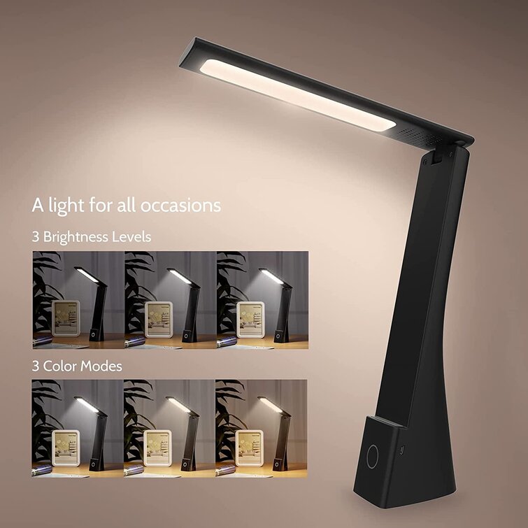 30 LED Rechargeable Foldable Portable Study Desk Table Light Lamp White