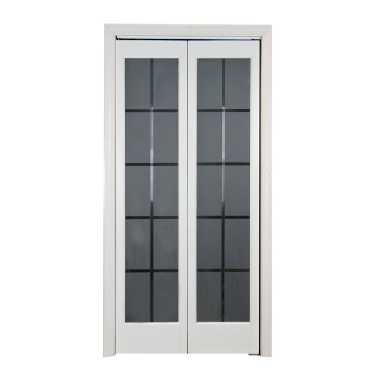 ltl home products glass bi fold door with installation hardware kit reviews wayfair