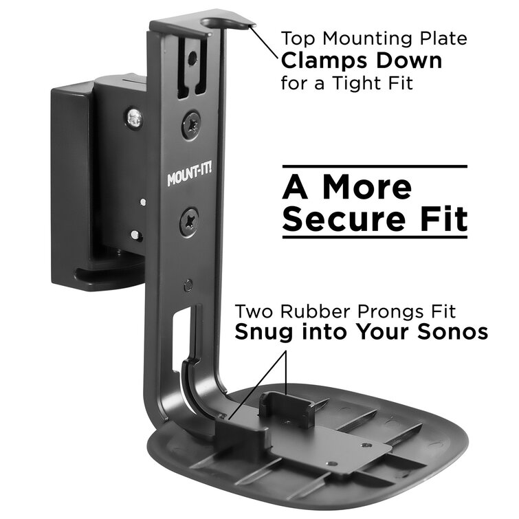Black Wall Mount Kit for Sonos Sub Gen 3 Heavy Duty Mounting Bracket Compatible with Sonos Sub Gen 3 Gen 2 Wall Mounts 