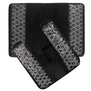 Black Bathroom Rug Set Wayfair Search Results For Black Bathroom Rug Set