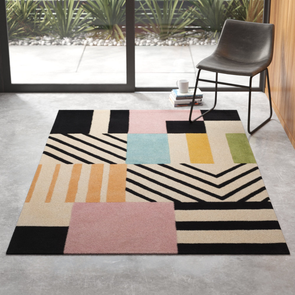 Elin Hand Tufted Wool Multicolor Area Rug Allmodern