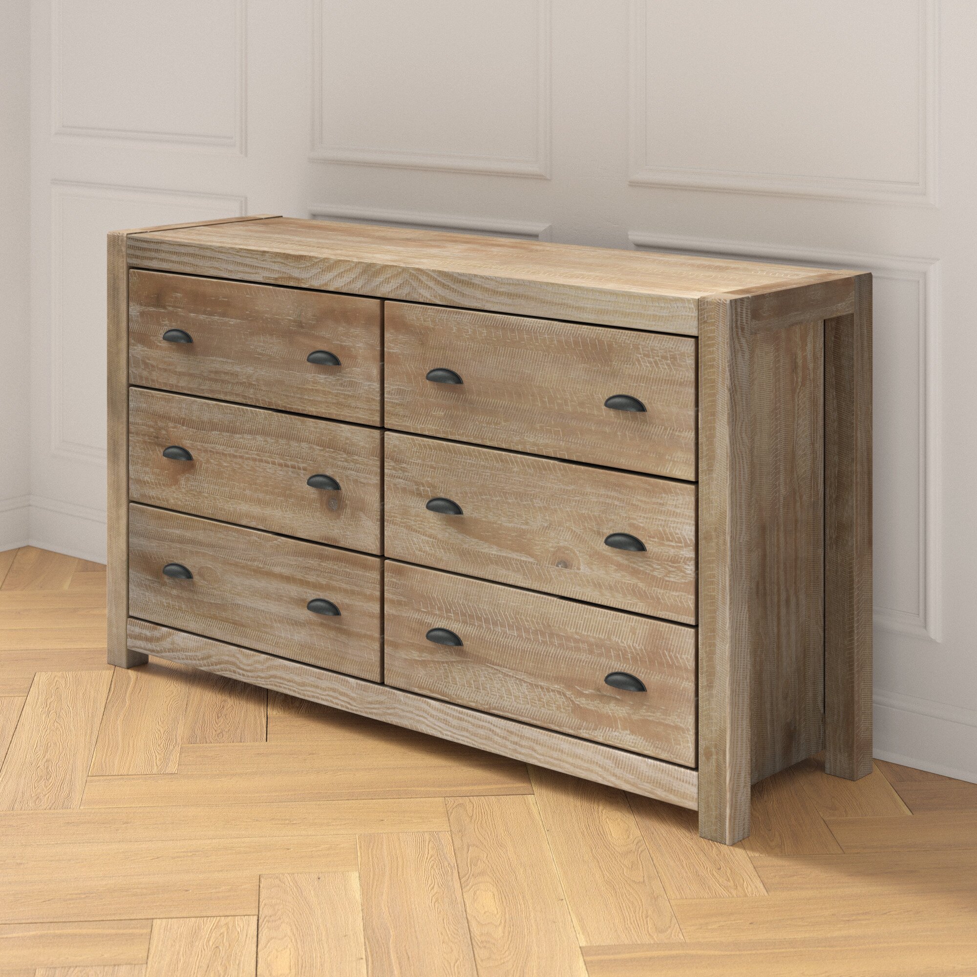 Bobbi 6 Drawer Double Dresser