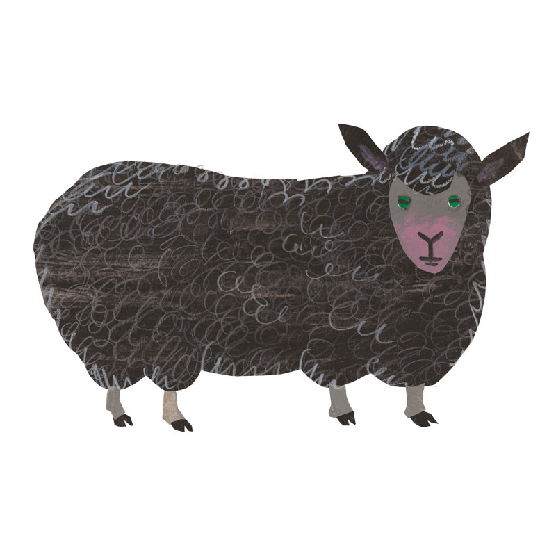 Marmont Hill Black Sheep by Eric Carle Canvas Art | Wayfair.co.uk