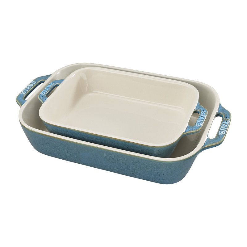 Staub Ceramics 2 Piece Stoneware Baking Dish Set Reviews Perigold