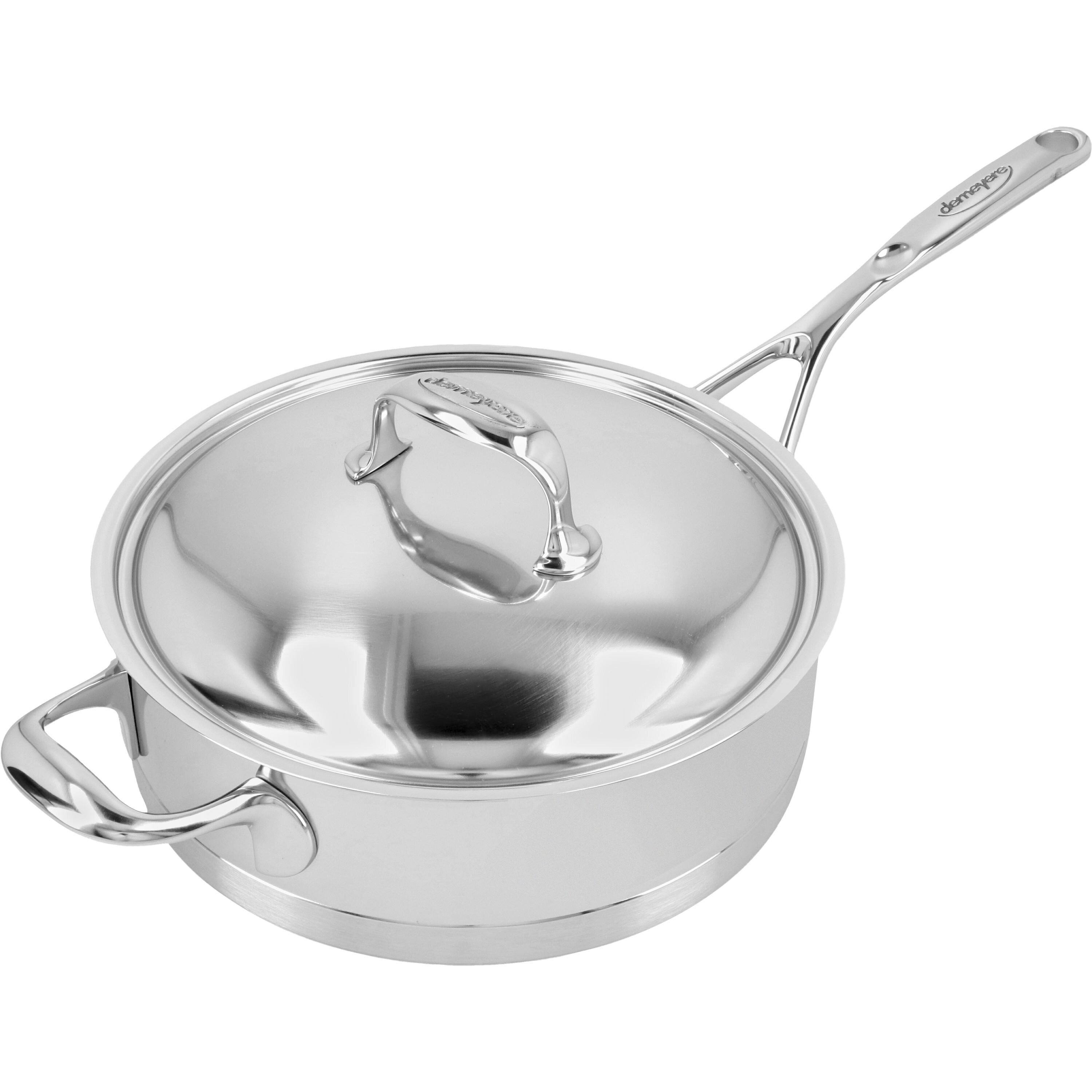 Demeyere Atlantis Stainless Steel Saute Pan with Lid & Reviews | Wayfair