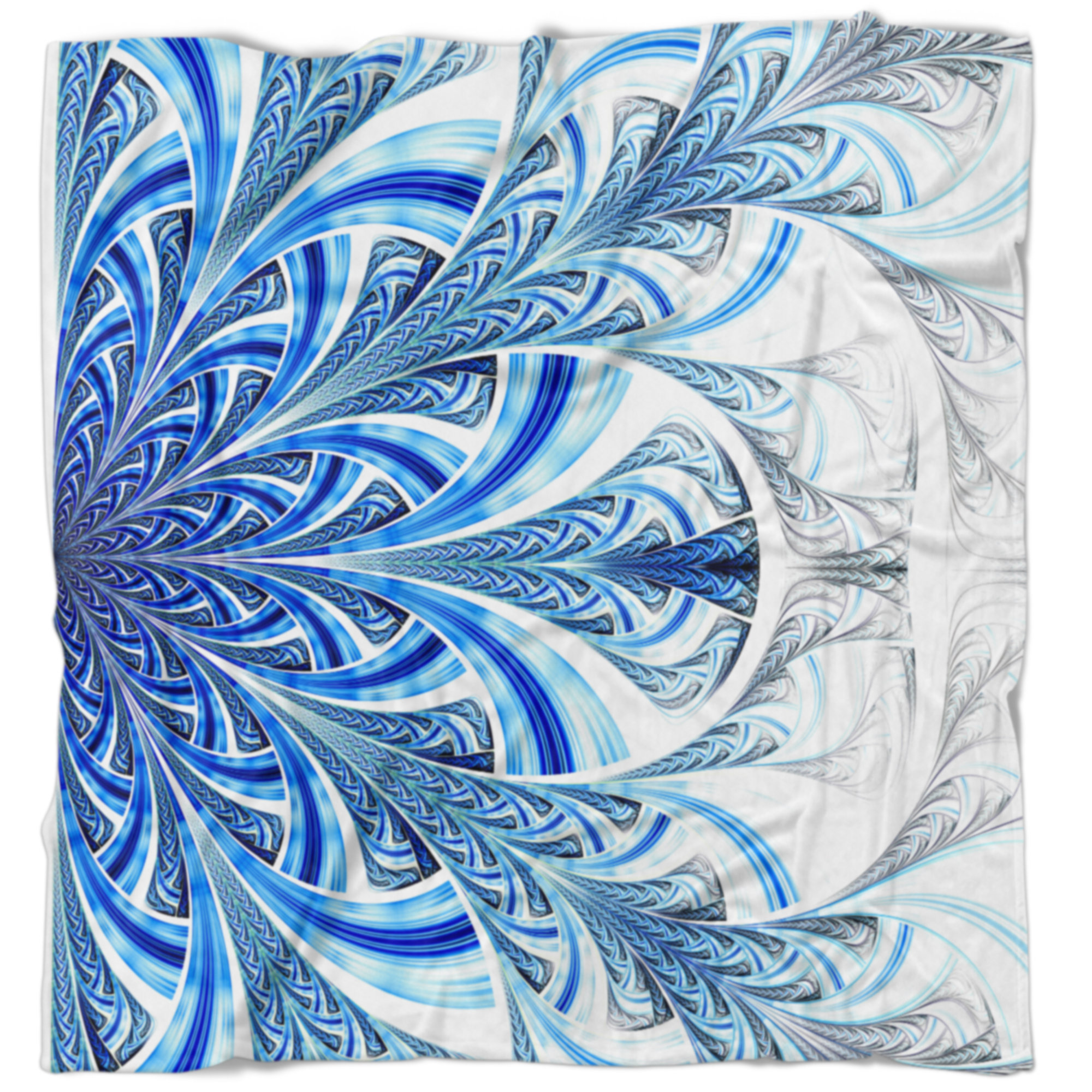 East Urban Home Fractal Digital Art Blanket Wayfair