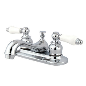 Elizabeth Centerset Double Handle Bathroom Faucet with Drain Assembly