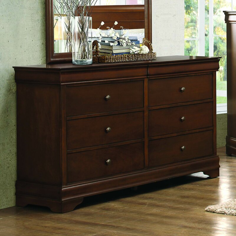 Alcott Hill® Alivia 6 Drawer Double Dresser & Reviews | Wayfair