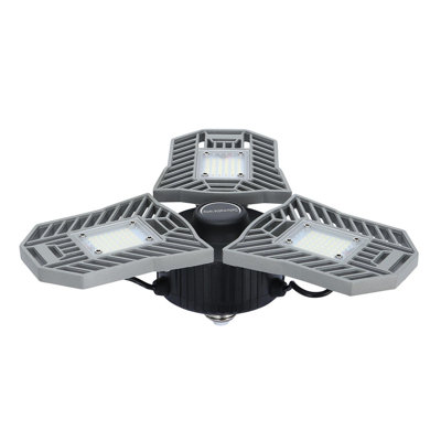 LED Garage Lights 60W Garage Ceiling Lights 6000LM Deformable Garage Lighting jwu9