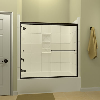 Ete 66 X 5738 Bypass Semi Frameless Tub Door Arizona Shower Door
