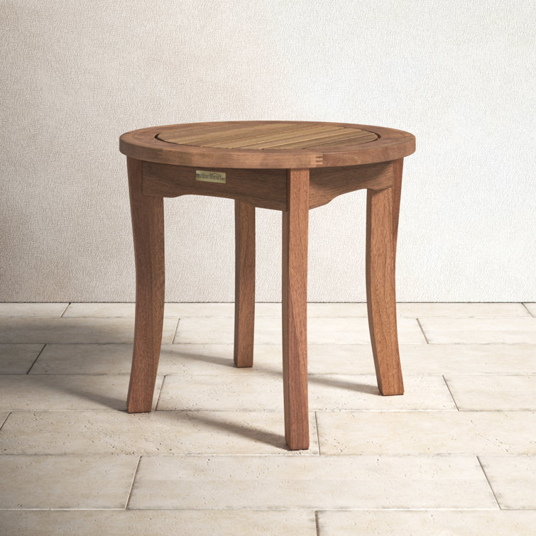 eucalyptus outdoor side table