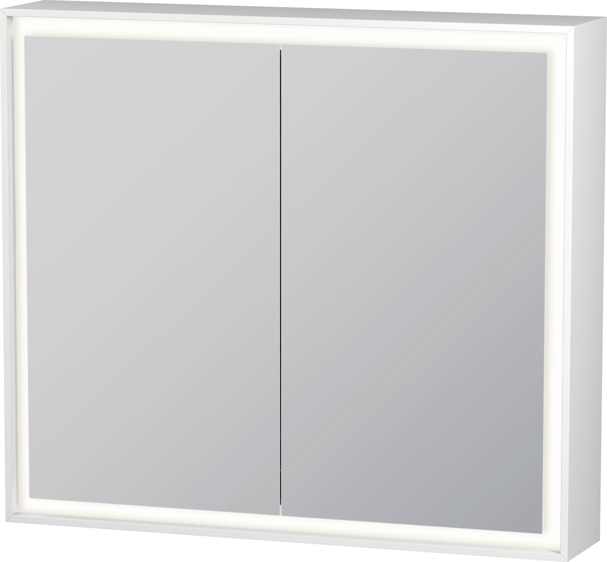 Duravit LCube Surface Mount Framed Medicine with LED Lighting