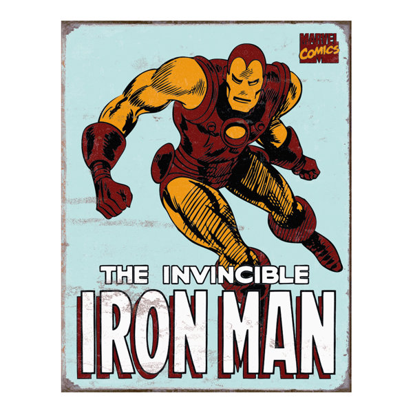 Mr Mjs Iron Man Metal Sign Wall Decor Wayfair