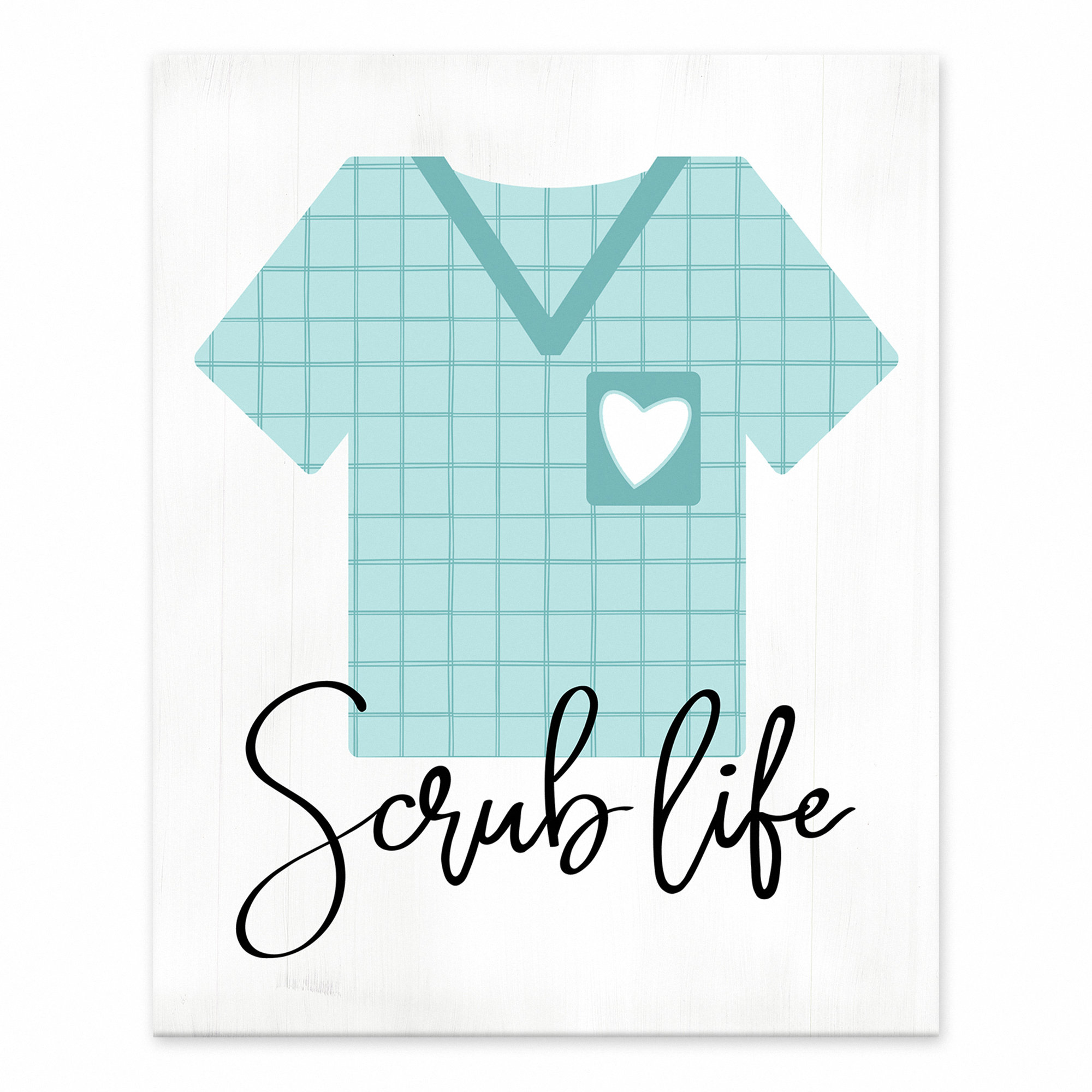Trinx Scrub Life Easelback Decorative Plaque Wayfair