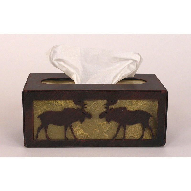 Coast Lamp Mfg Moose Rectangular Tissue Box Cover Wayfair Coast Lamp Mfg Moose Rectangular Tissue Box Cover