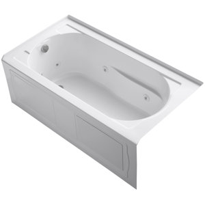 Devonshire Alcove Whirlpool with Integral Apron and Left-Hand Drain