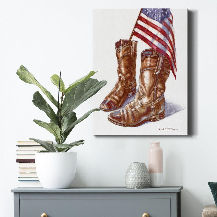 canvas cowboy boots