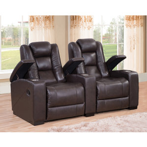Midway Home Theater Leather Recliner b..