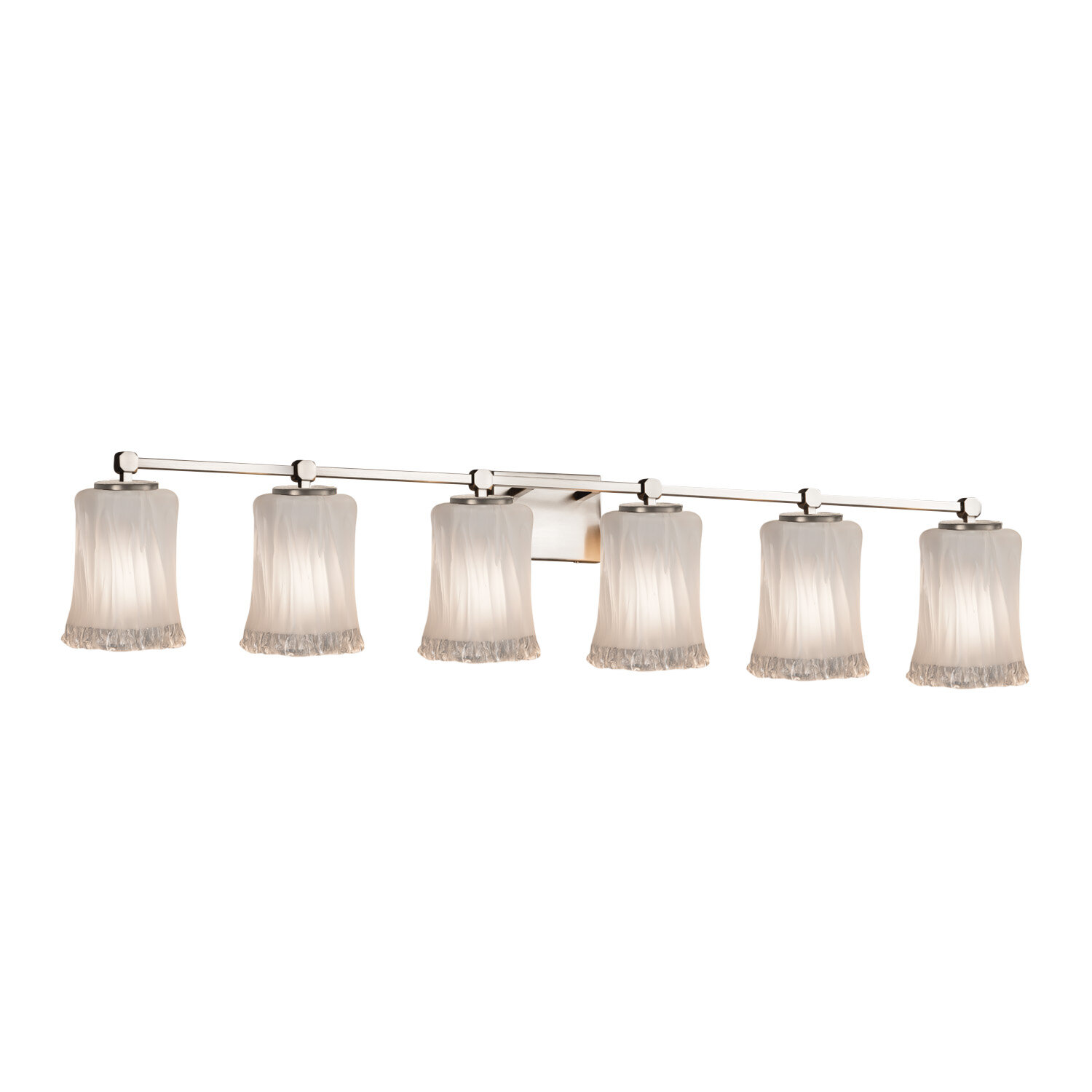 Darby Home Co Meadowland 6 Light Glass Shade Vanity Light Wayfair