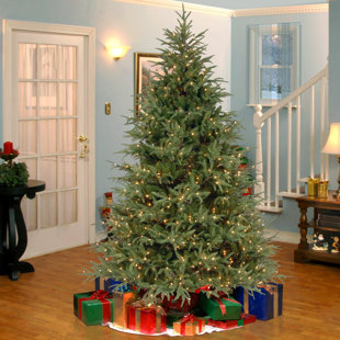 75 frasier green artificial christmas tree with 1000 clear lights and stand - Silver Tip Christmas Tree 75 frasier green artificial christmas tree with 1000 clear lights and stand - Silver Tip Christmas Tree