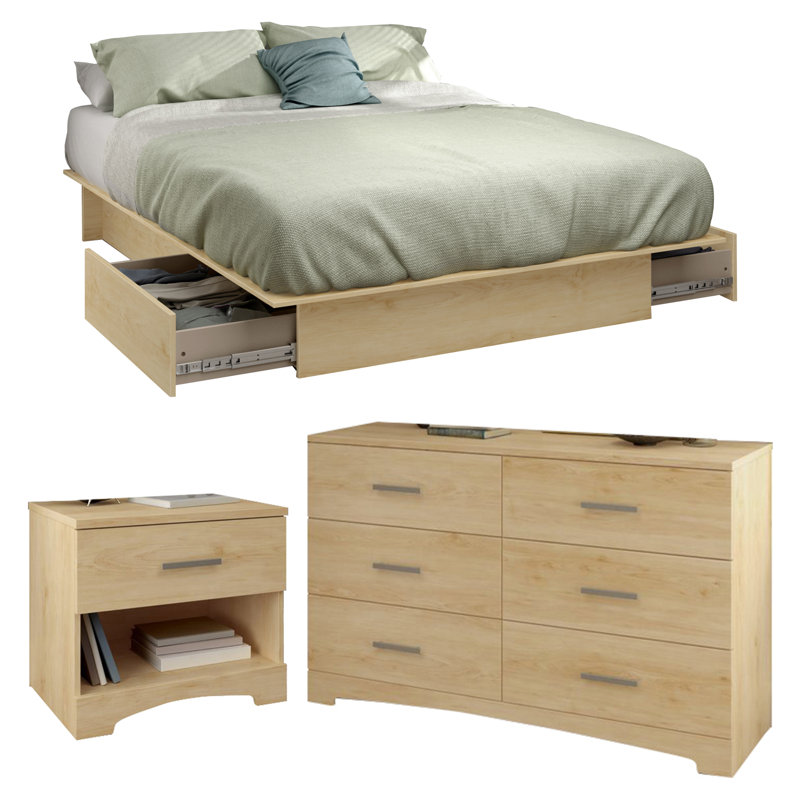 South S Gramercy Queen Platform Configurable Bedroom Set Gramercy Queen Platform Configurable Bedroom Set