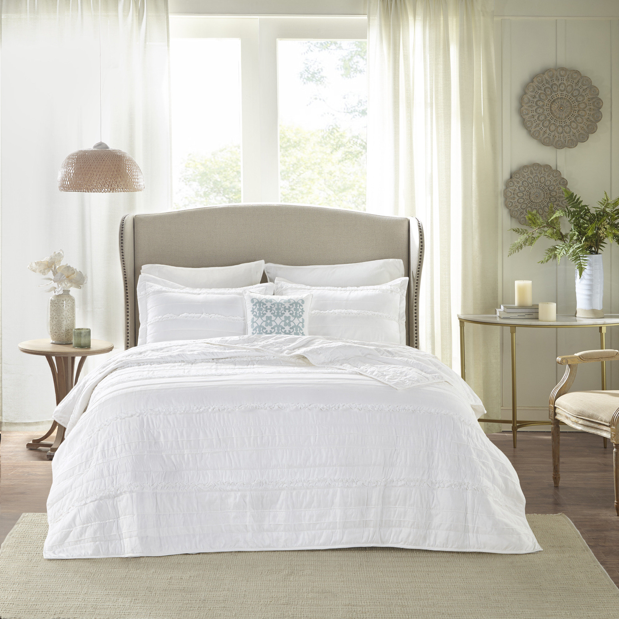 Ophelia Co Ovellette Microfiber 4 Piece Coverlet Bedspread Set Reviews Wayfair Ophelia Co Ovellette Microfiber 4
