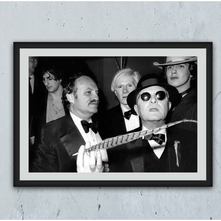 Globephotos Andy Warhol And Truman Capote At Studio 54 33 X 24 Open Edition Framed Photograph Wayfair