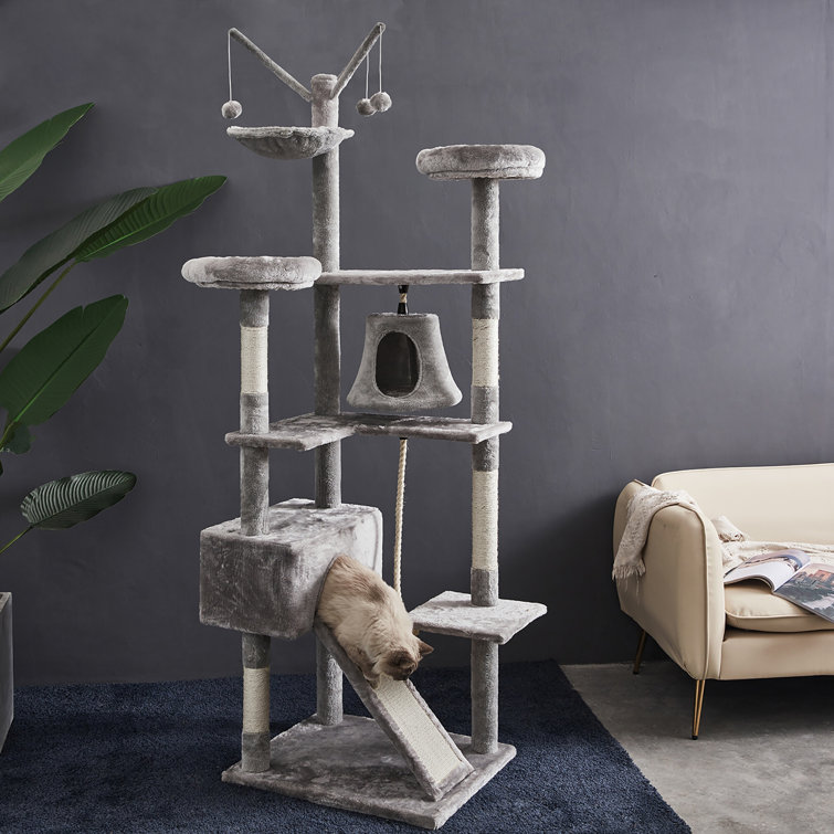 cat tree with hammock