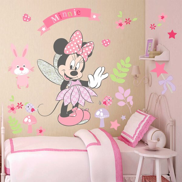 Minnie Mouse Bows Wall Decals Set of 4 Disney Bow Embellishments Stickers NEW 