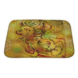 Art Touch Firebird with Crown and Branches Bath Rug