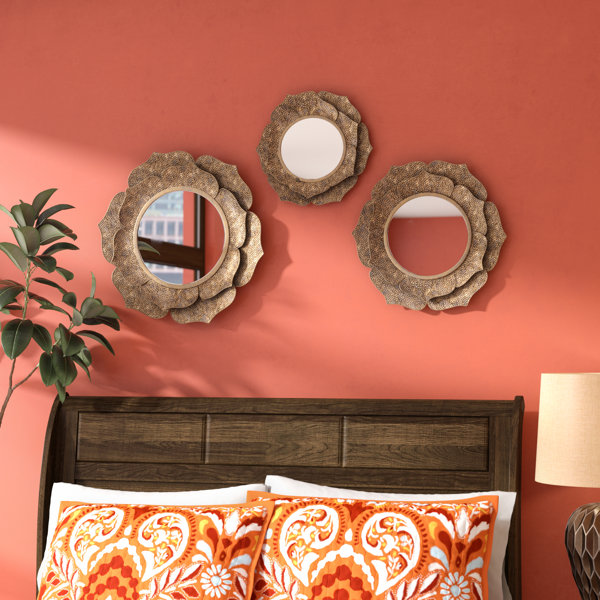 Set Of 3 Wall Mirrors Wayfair Product titlekoyal wholesale wall mirror with detachable hanging. set of 3 wall mirrors