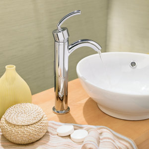 ICON Single Handle Single Hole Low Arc Bathroom Faucet