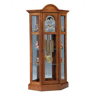 Go to store & view more images Ridgeway Clocks Traditional Richardson II Corner Curio Cabinet