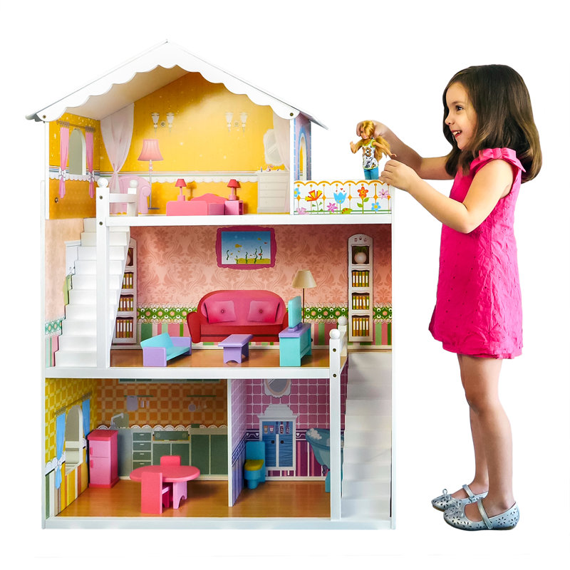 kids wooden dollhouse