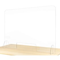 HIMU Plexiglass Sneeze Guard for Counter Acrylic Sheet Acrylic Shield Protection Acrylic Barrier Transparent Glass Plastic Shield Against Coughing Sneezing for Counter Or Desk,24 W x 32 H 