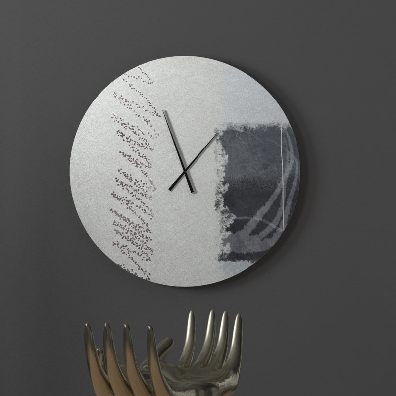 Latitude Run Correct Superior Abstract Metal Wall Clock Wayfair