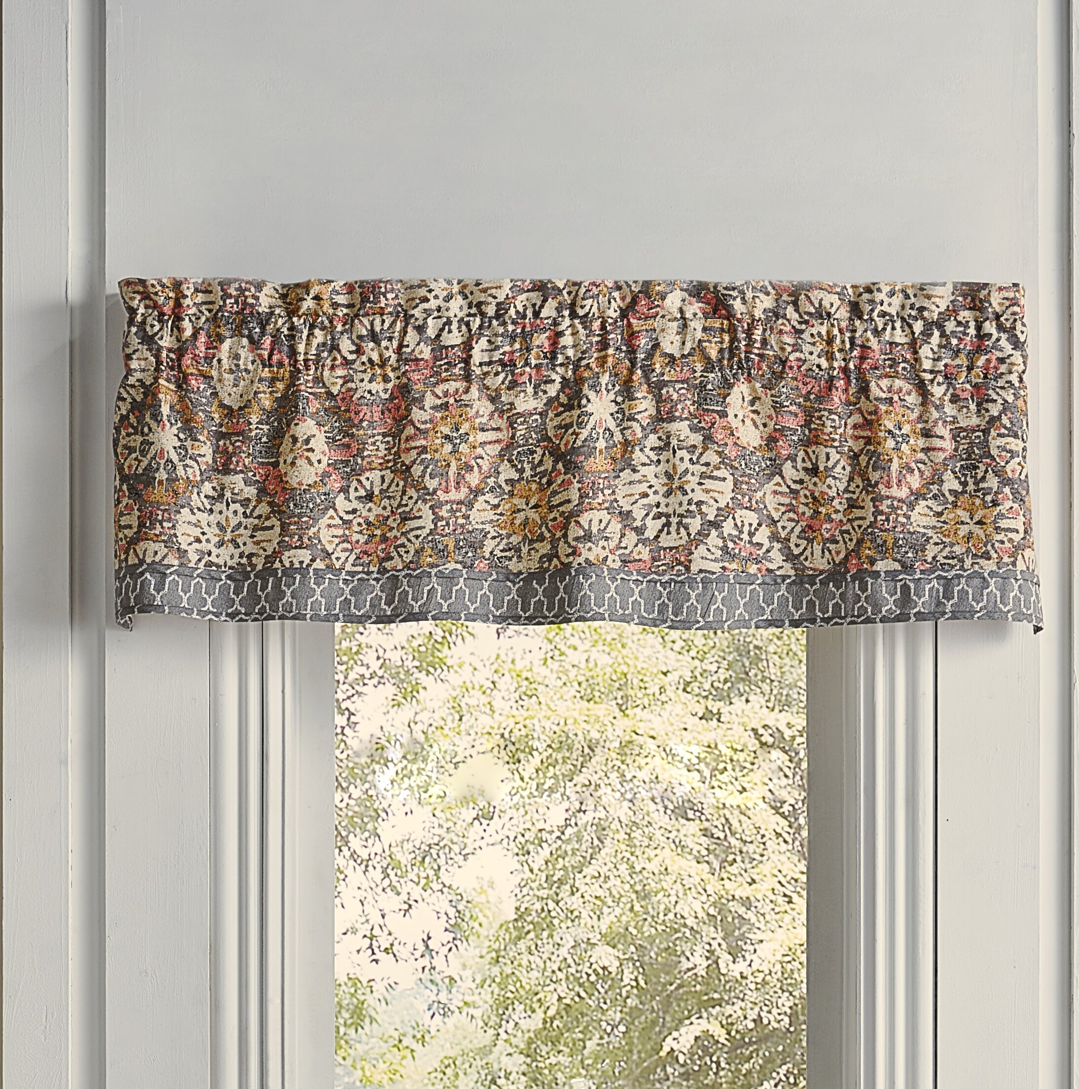 Waverly Craft Cotton Tailored 60 Window Valance In Blush Wayfair