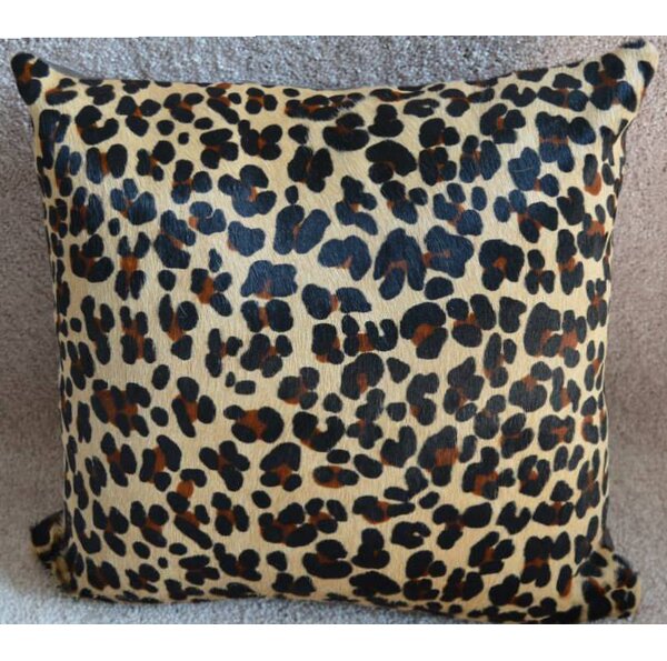 Pergamino Leopard Print Cowhide Throw Pillow Wayfair