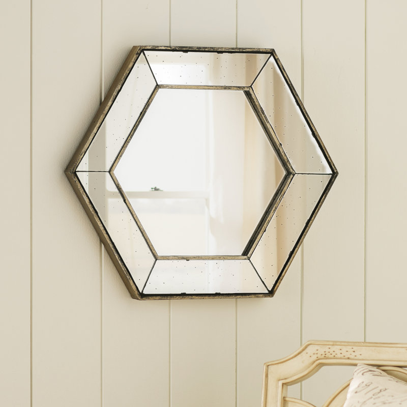 Gia Hexagon Accent Mirror & Reviews AllModern