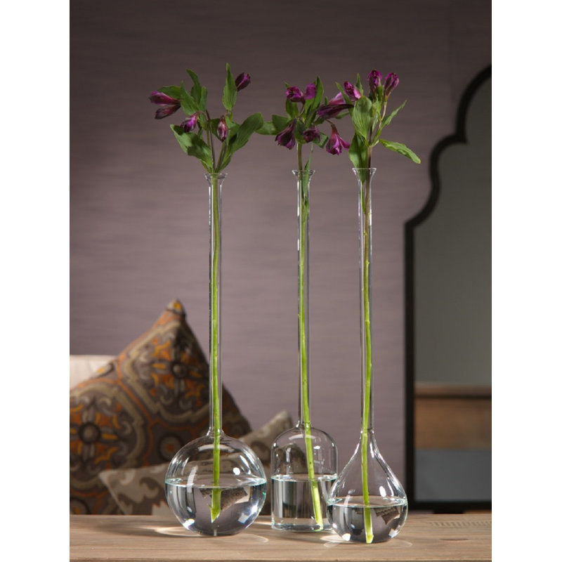 Orren Ellis Mandujano 21 5 Inch Tall Long Neck Ball Shaped Floor Vase Reviews Wayfair