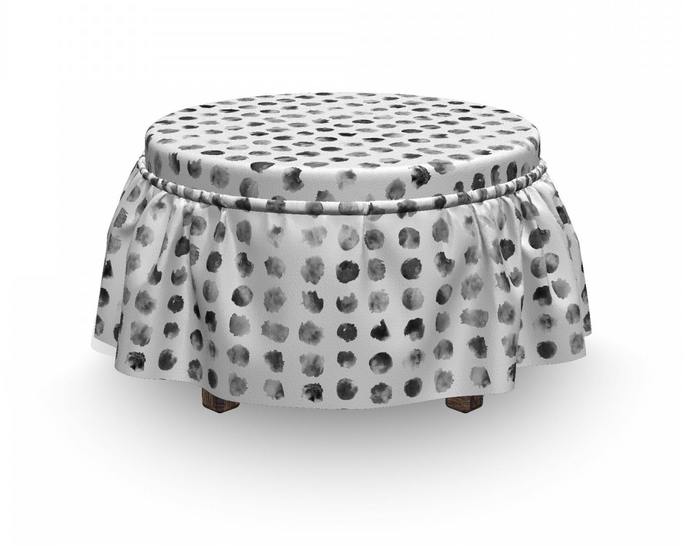 East Urban Home Circular Blob Ottoman Slipcover Wayfair