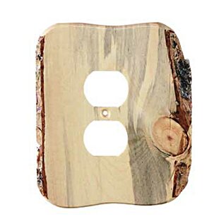 RUSTIC CHIPPED PAINT CRACKED WOOD DOUBLE LIGHT SWITCH WALL PLATE COUNTRY CABIN