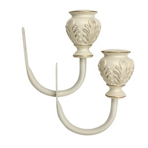 Leaf Urn Curtain Holdback (Set of 2)