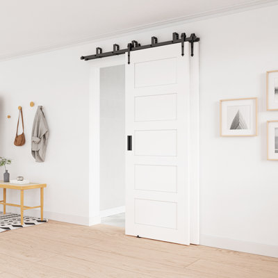 Sliding Barn Door Bypass Hardware Kit  Arrow Shape winsoon Track Length 72 in