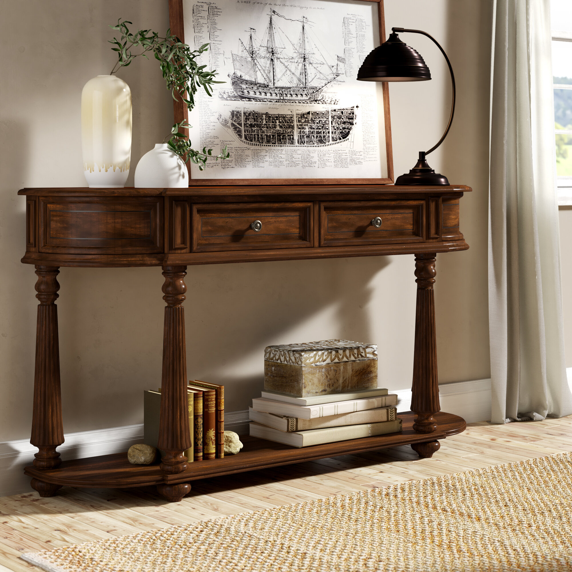 Hooker Furniture Leesburg 60 Solid Wood Console Table Reviews Wayfair