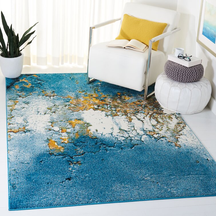 Dog Pet Coral Fleece Mat Round Rugs Fashion Home Decor Area Floor Mat Carpet Blue L