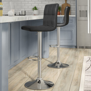 Go to store & view more images Orren Ellis Gemini Adjustable Height Swivel Bar Stool (Set of 2)