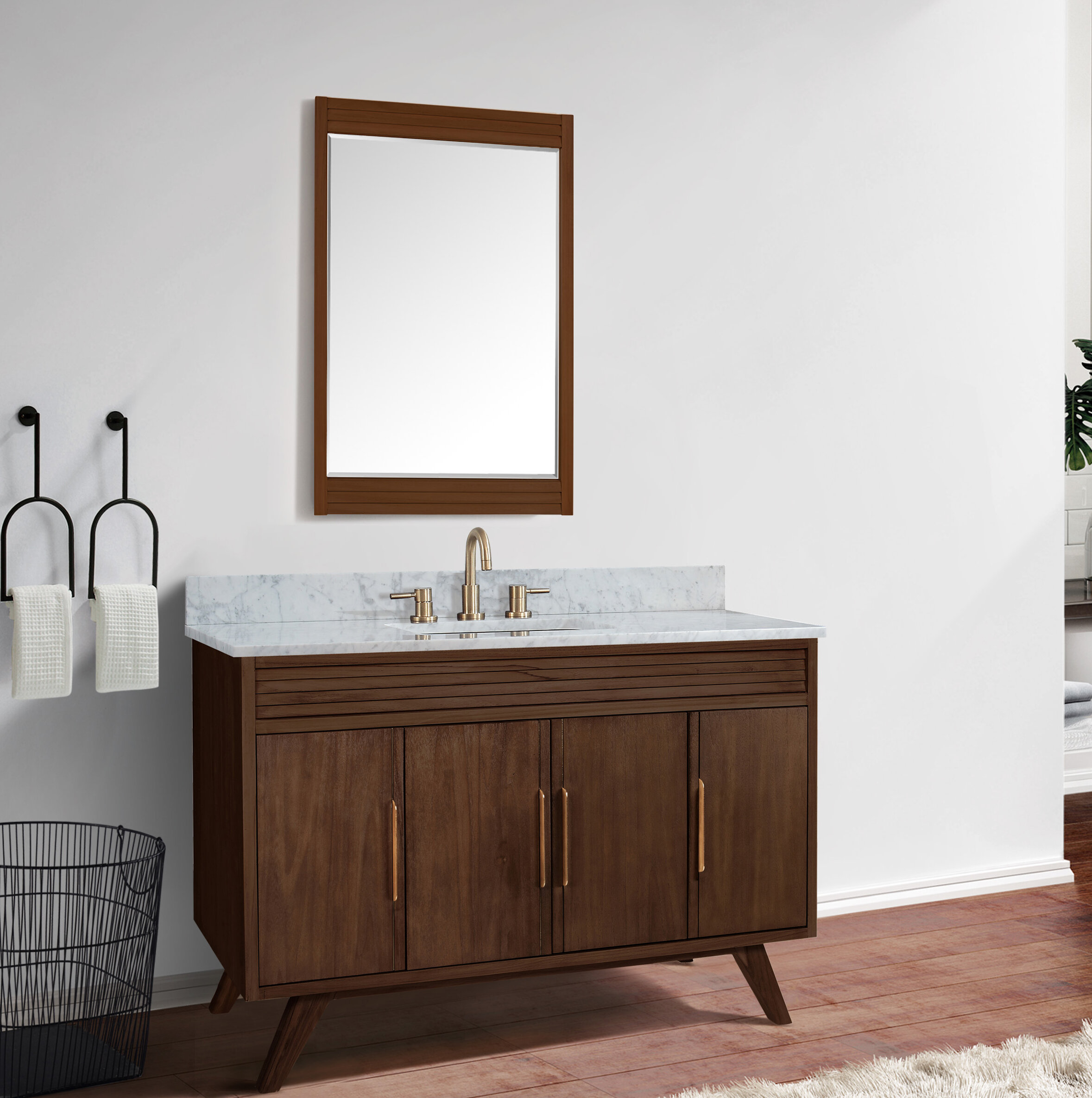 Catt 49 Single Bathroom Vanity Set With Mirror Allmodern